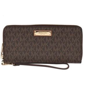 MICHAEL KORS Jet Set Continental Wallet - Brown